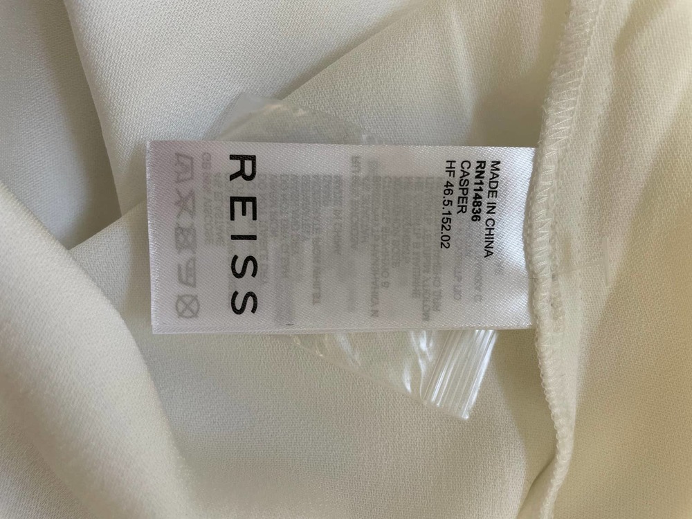 REISS Casper Button Shoulder Top - Picture 5 of 8